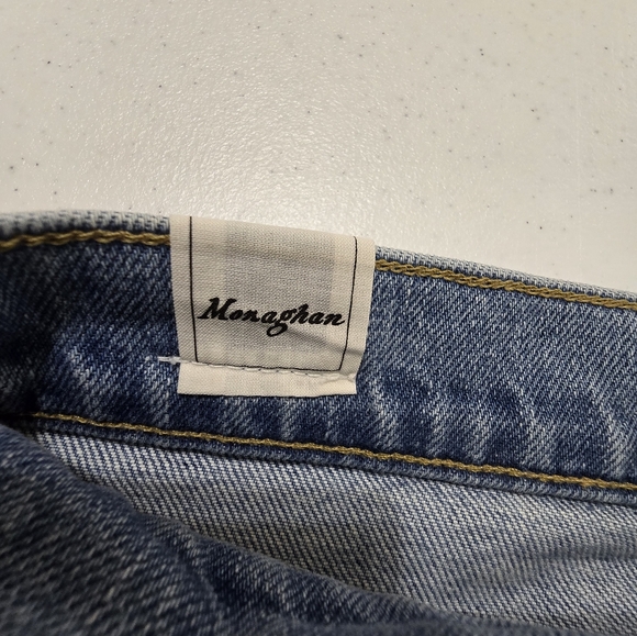 Frank & Eileen The Monaghan Ripped Raw Hem Crop Straight Leg Jeans Size 27 NWOT - Picture 11 of 14